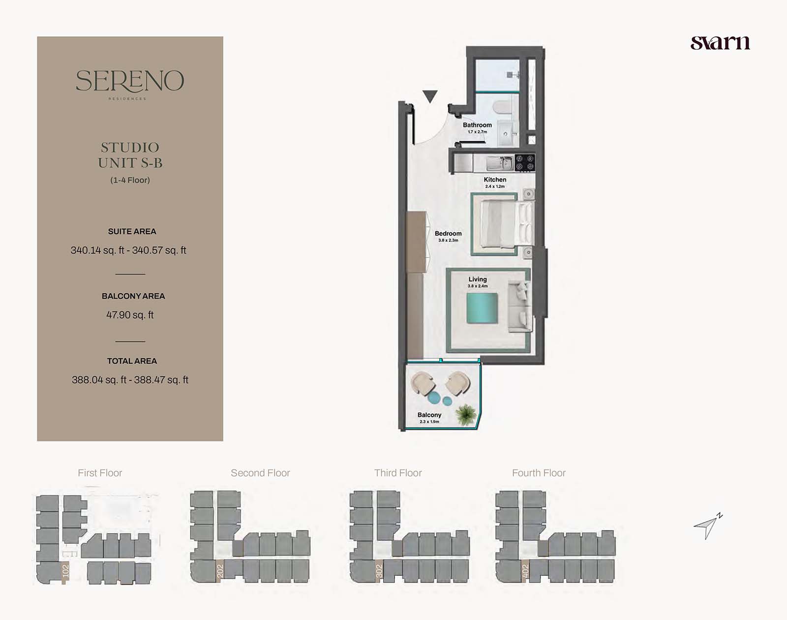 Sereno Residences at JVC floor plan 1