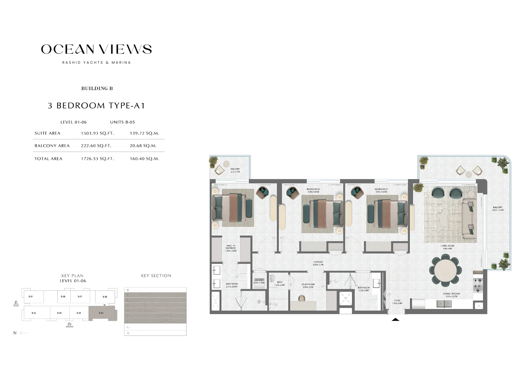 Emaar Ocean Views Mina Rashid floor plan 4