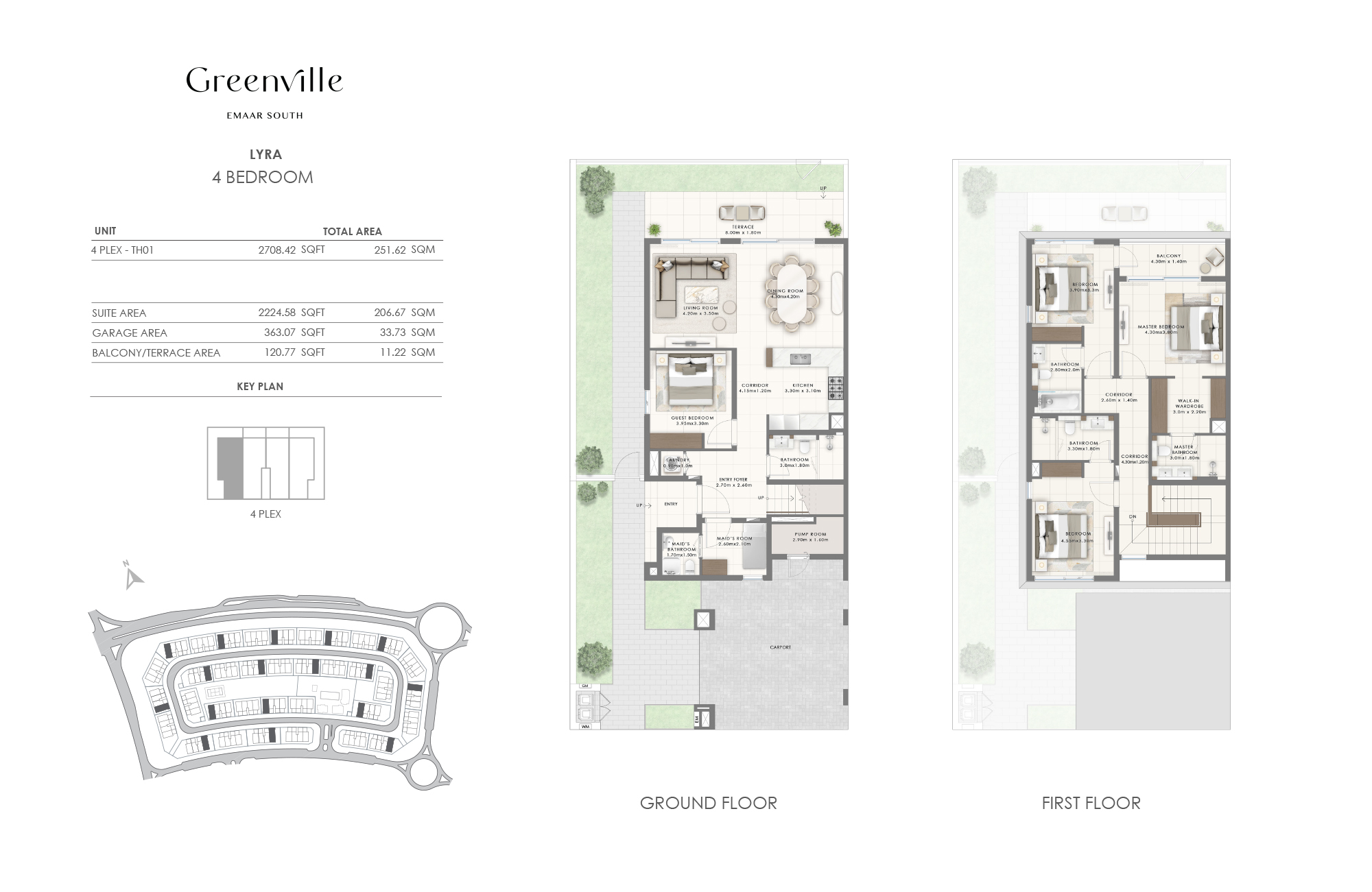 Greenville at Emaar South floor plan 2