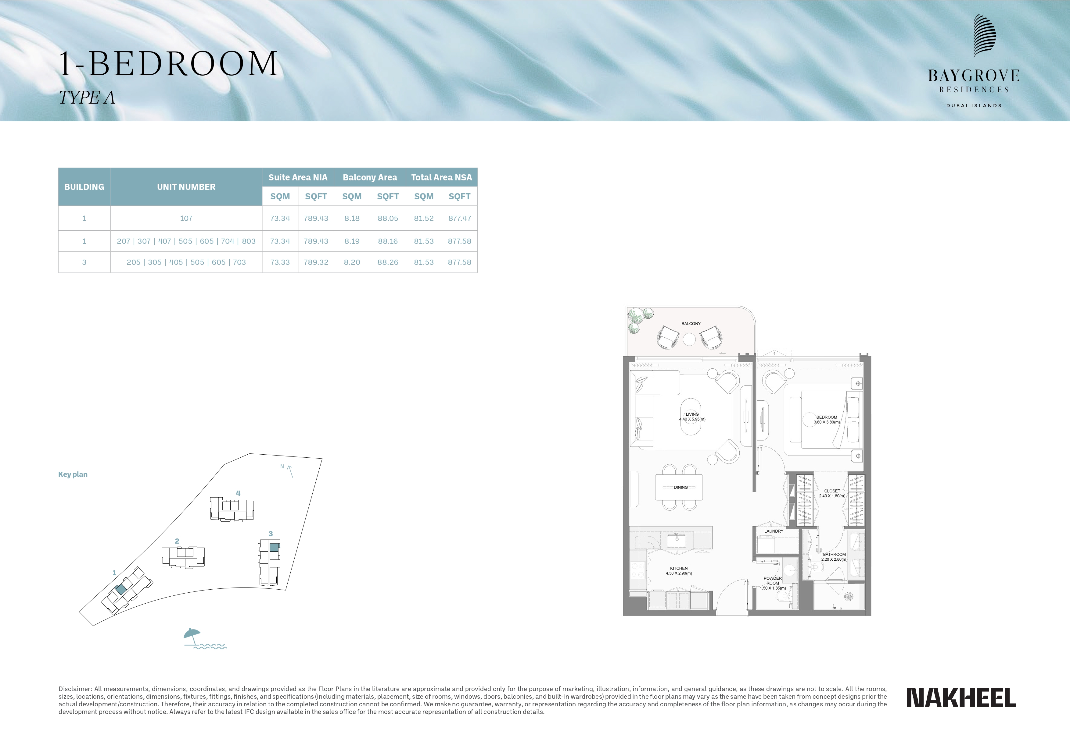 Bay Grove Residences at Dubai Islands floor plan 1