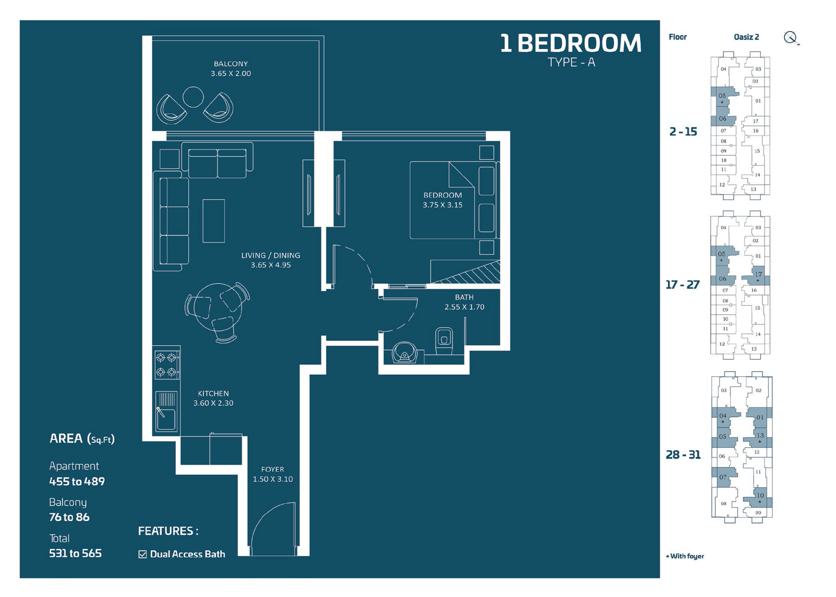 Oasiz 2 by Danube floor plan 3