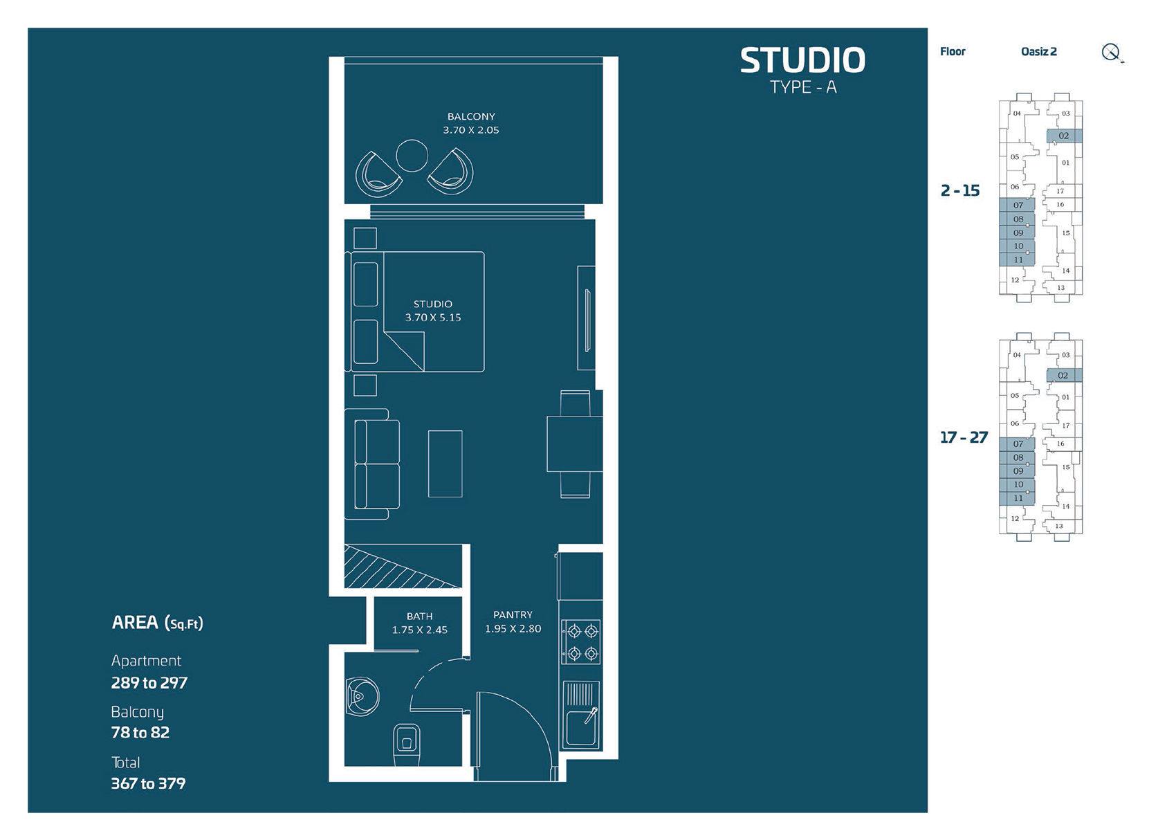 Oasiz 2 by Danube floor plan 1