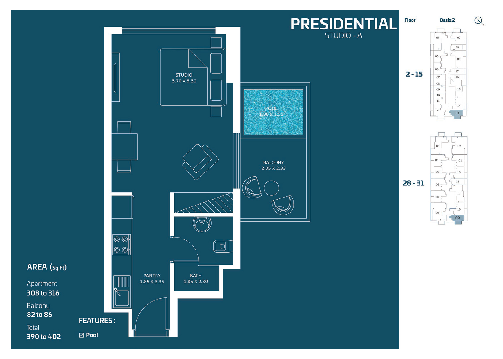 Oasiz 2 by Danube floor plan 2