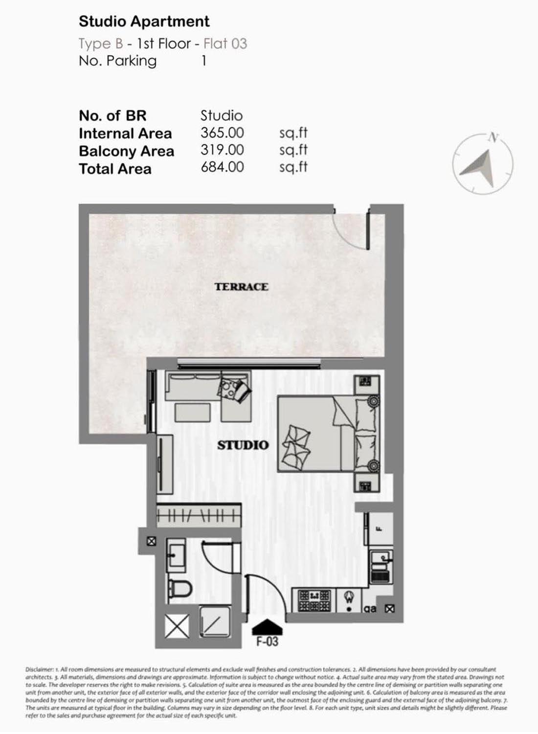 Greygate Residences at JVC floor plan 1
