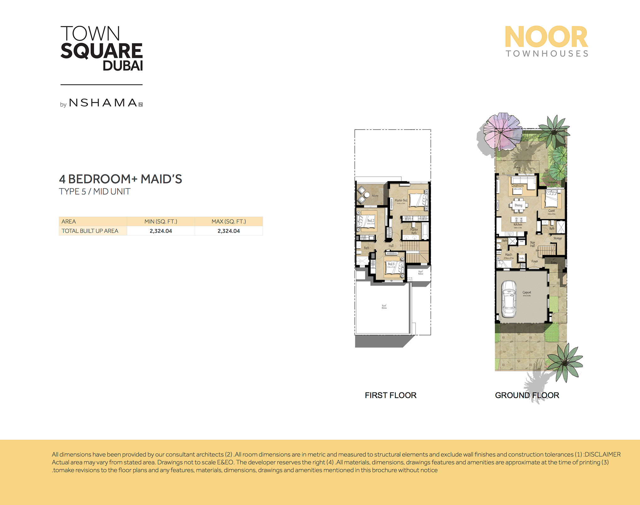Noor Townhouses floor plan 3