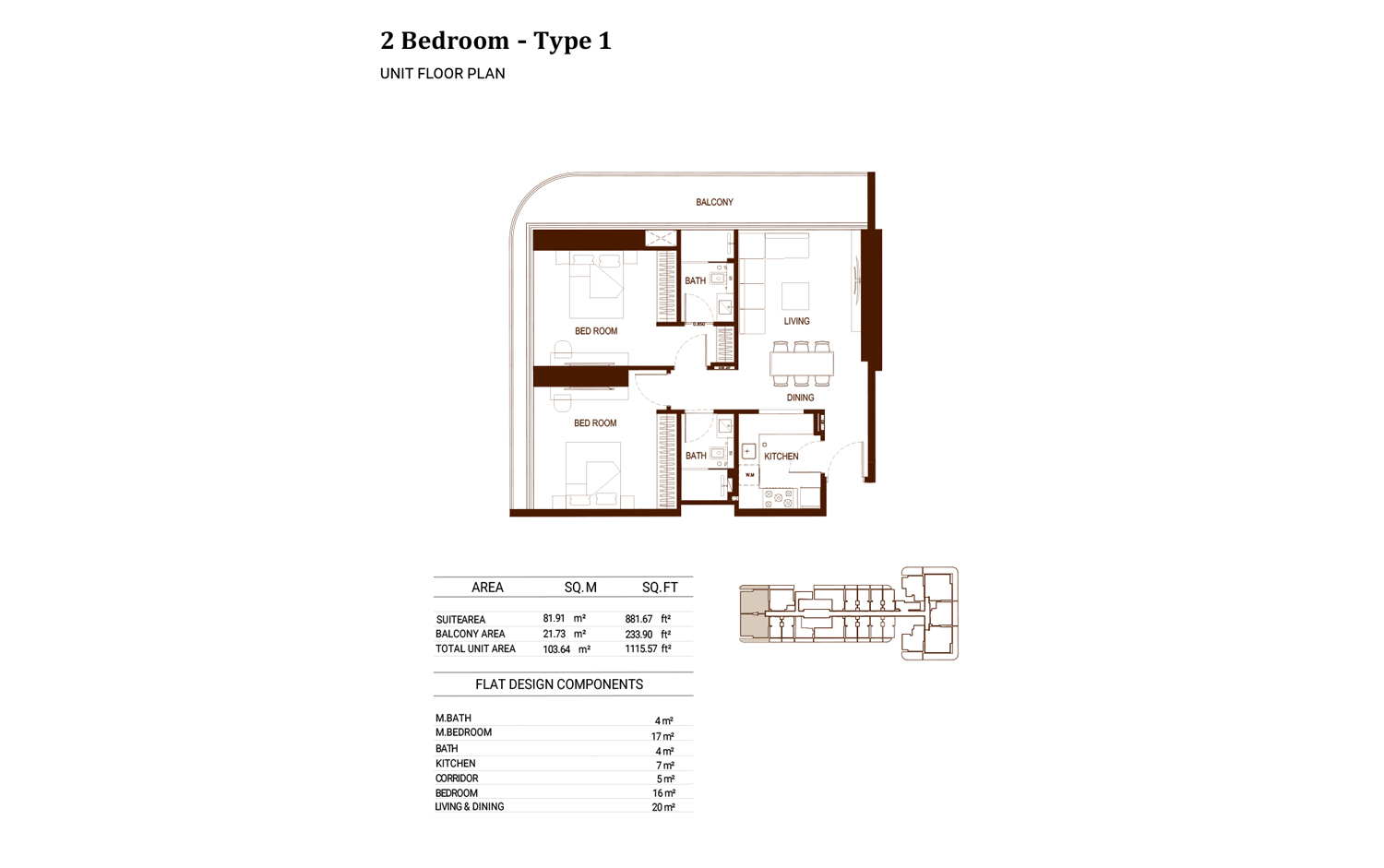 Binghatti Hillviews floor plan 4