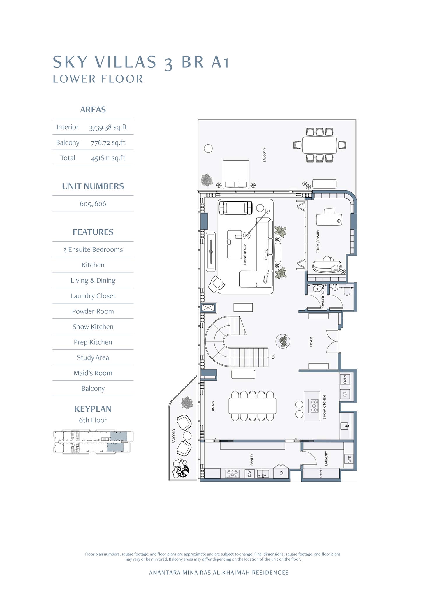 Anantara Branded Residences at Mina Al Arab floor plan 4