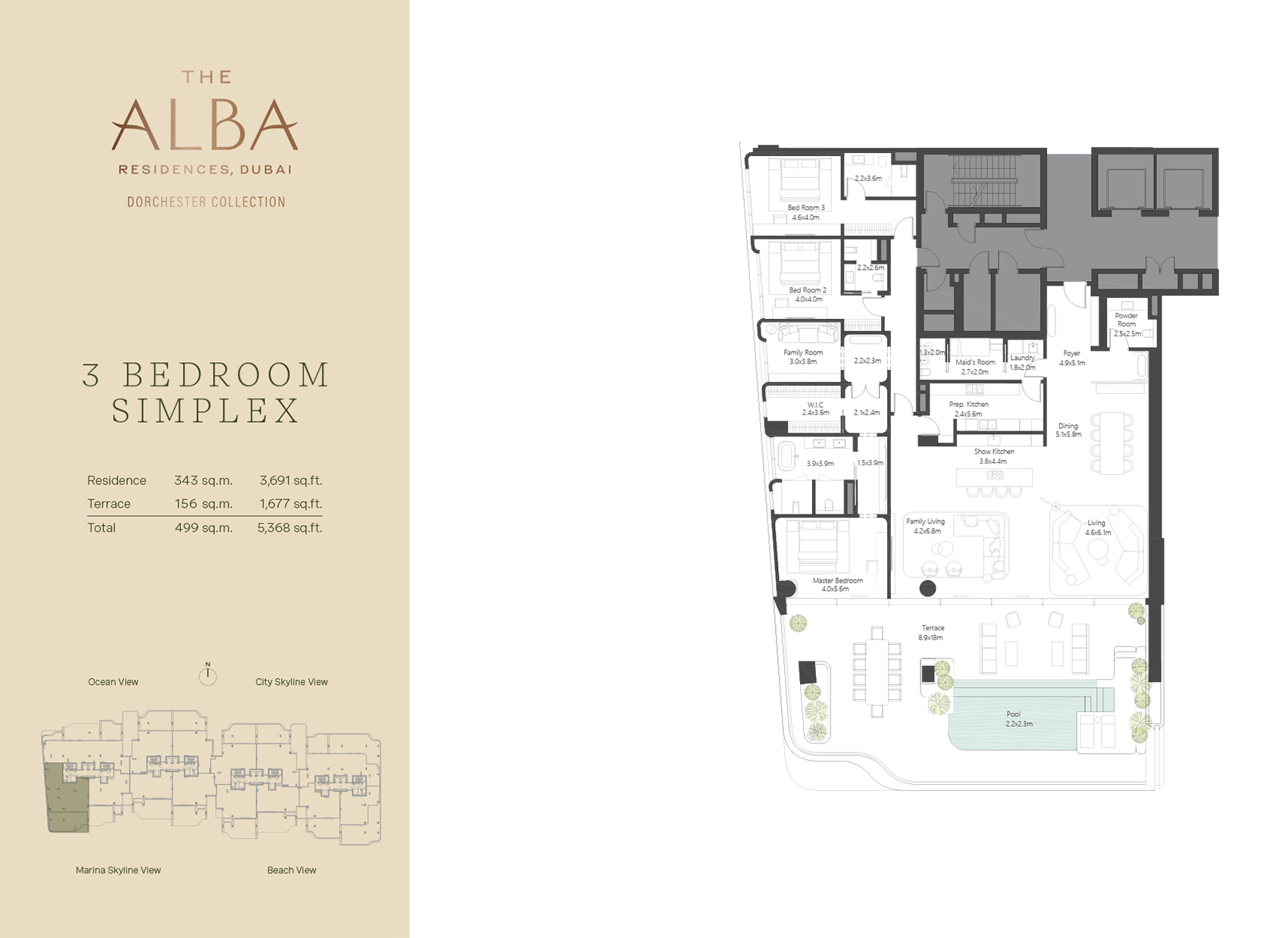 The Alba Residences Dorchester Collection floor plan 2