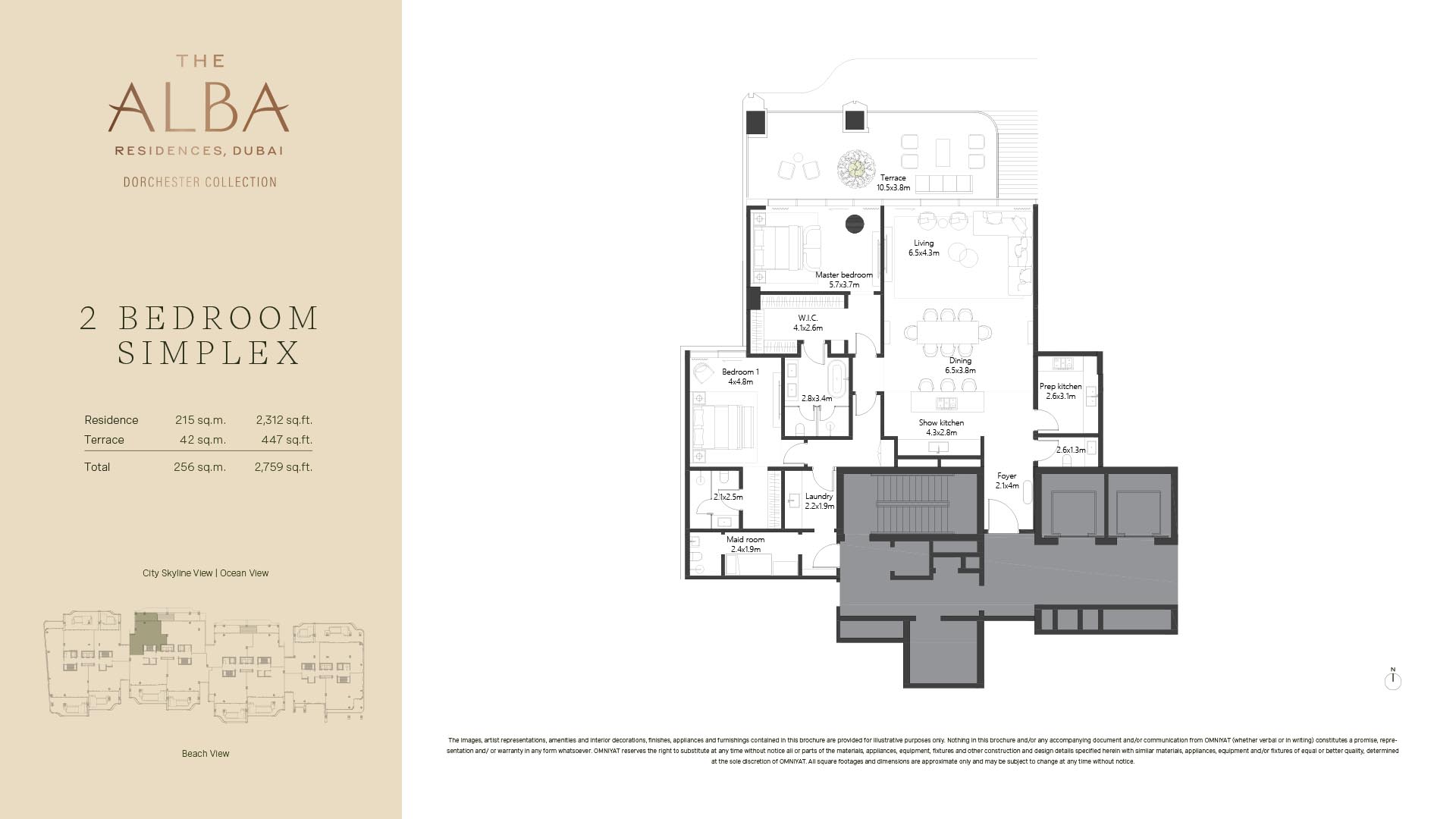 The Alba Residences Dorchester Collection floor plan 1