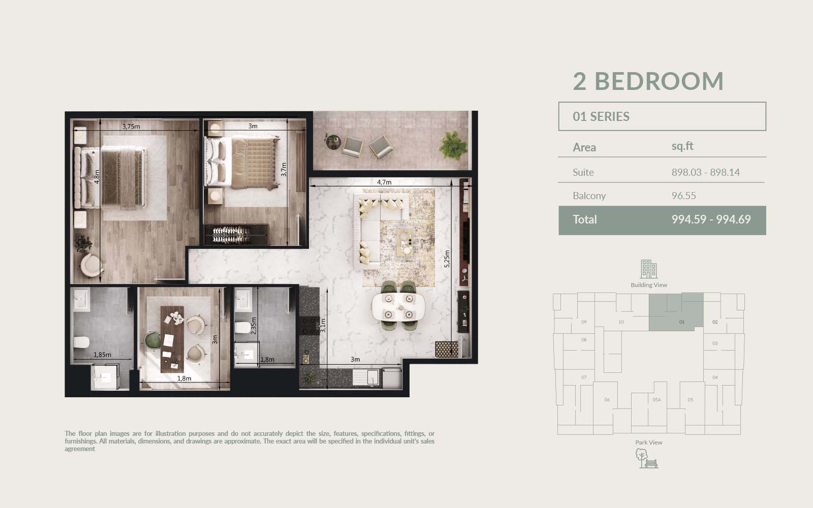 VOI Residence at Dubai South floor plan 4