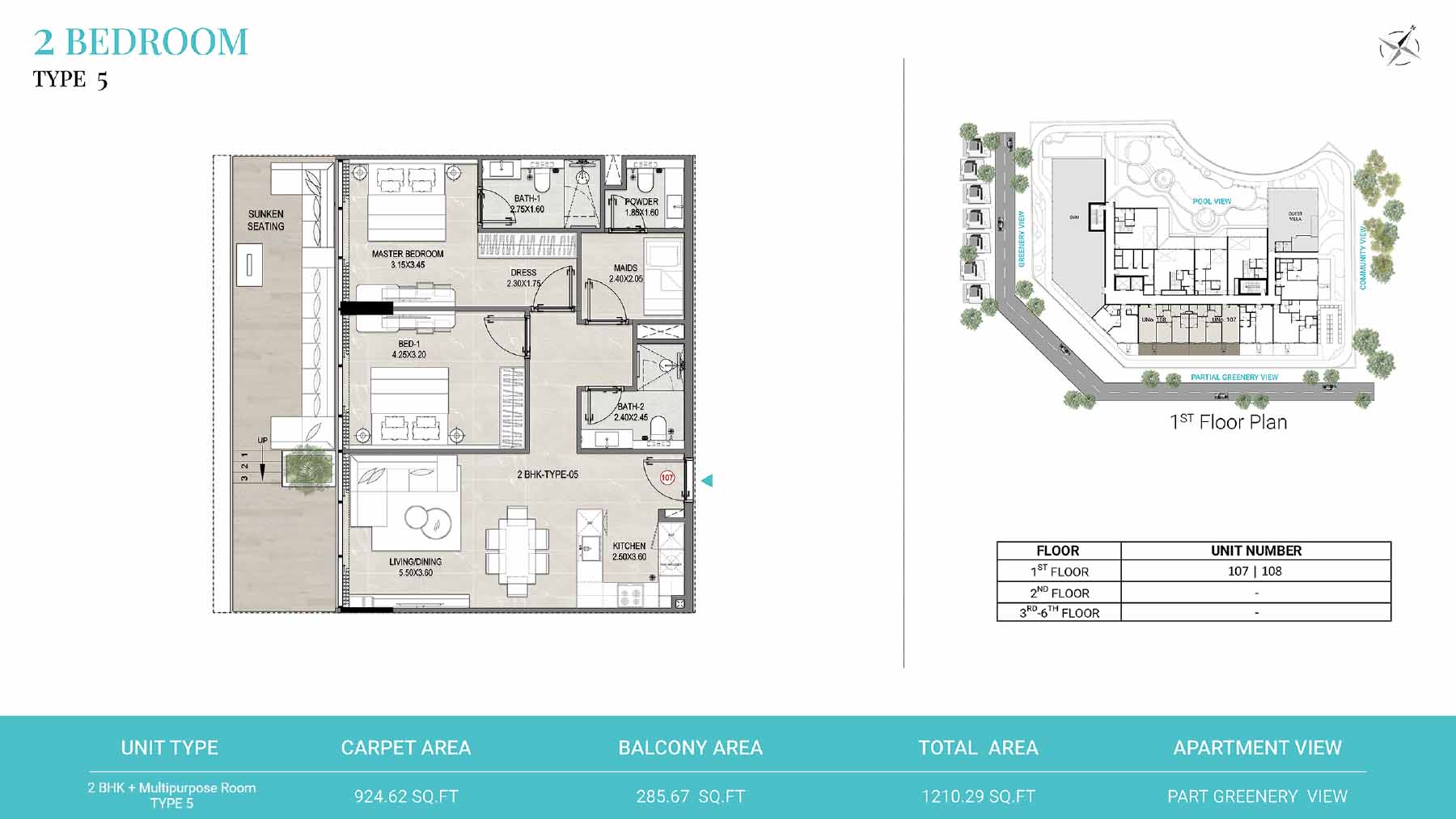 Reef 1000 at DLRC floor plan 4