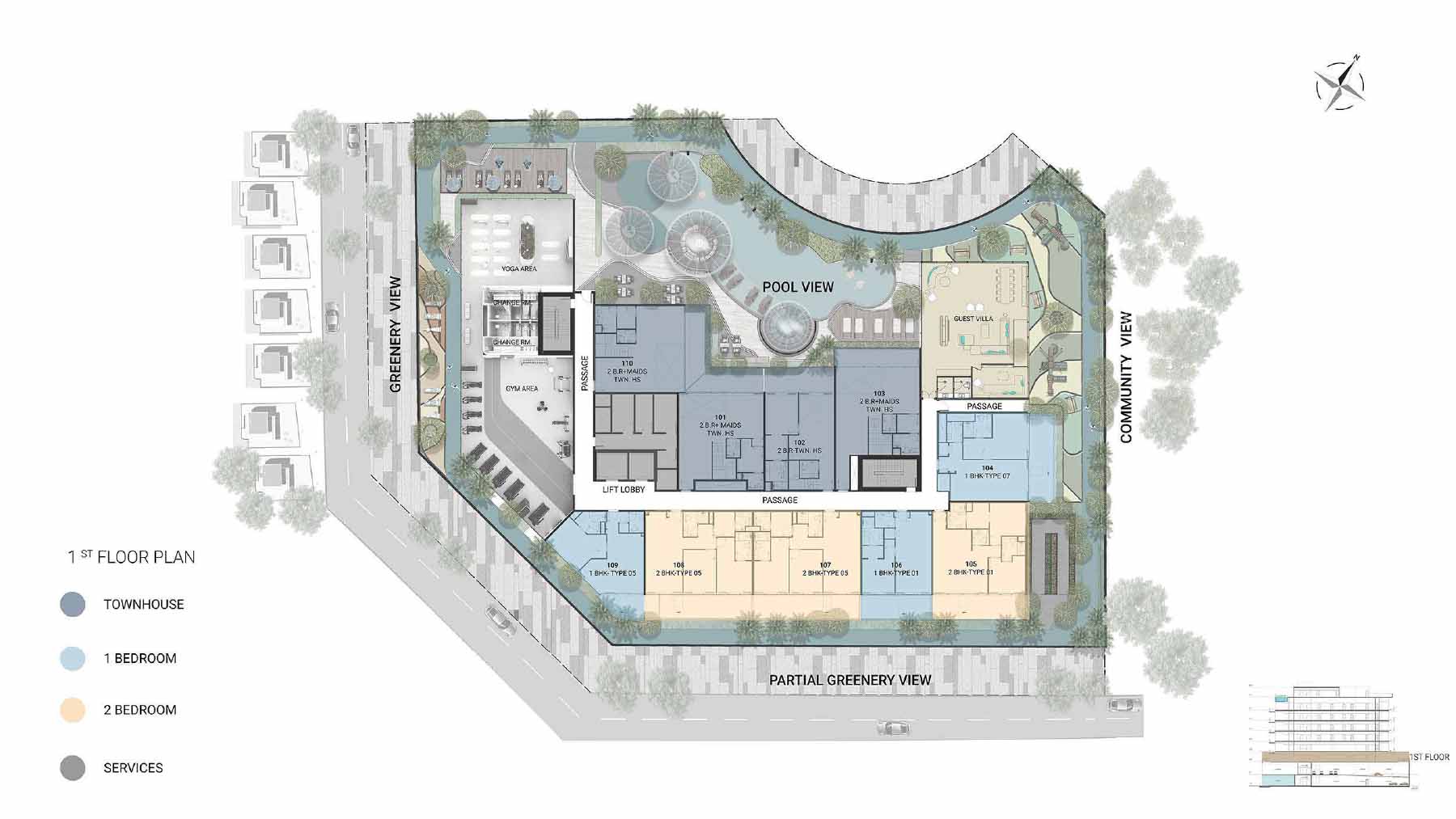 Reef 1000 at DLRC floor plan 3