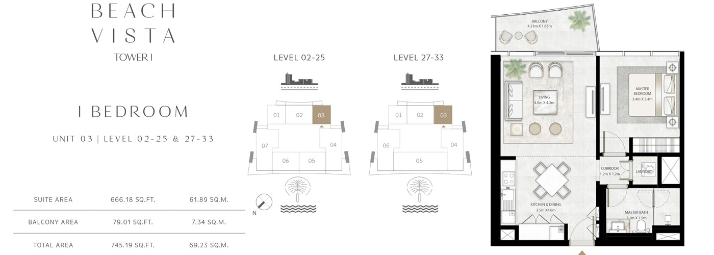 Beach Vista Apartments floor plan 2