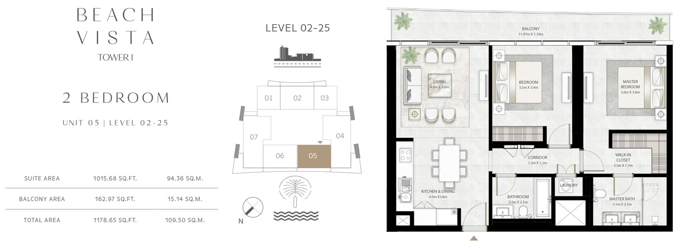 Beach Vista Apartments floor plan 3