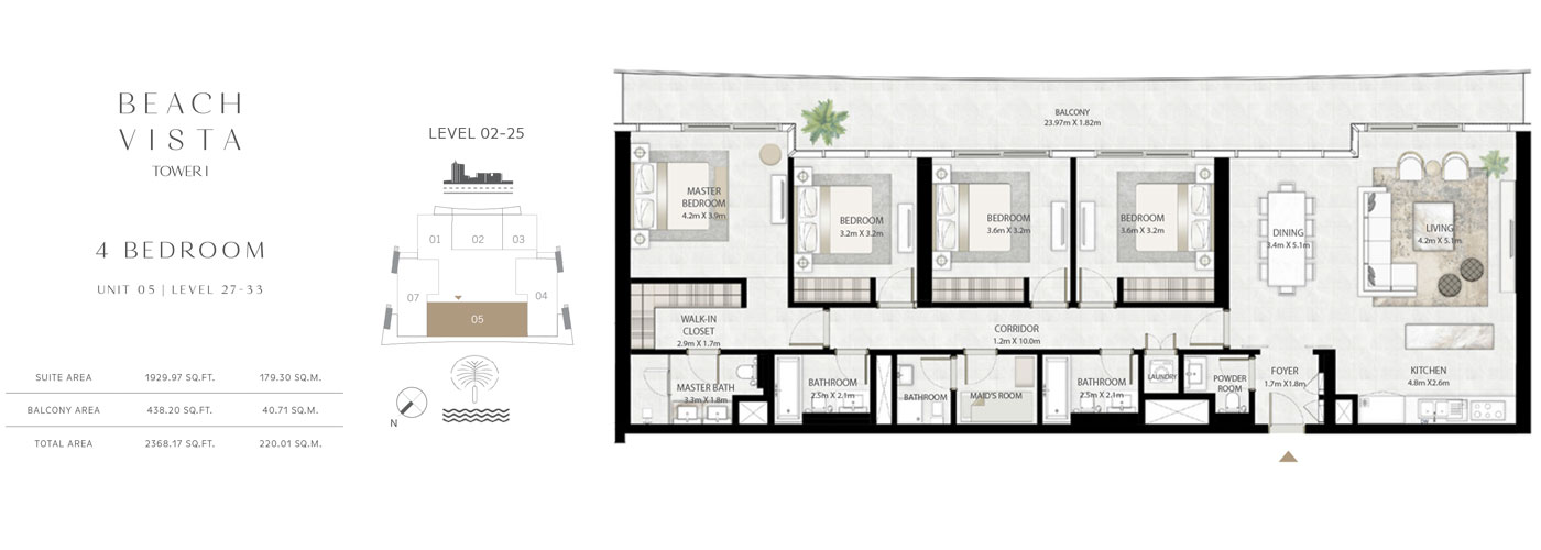 Beach Vista Apartments floor plan 5
