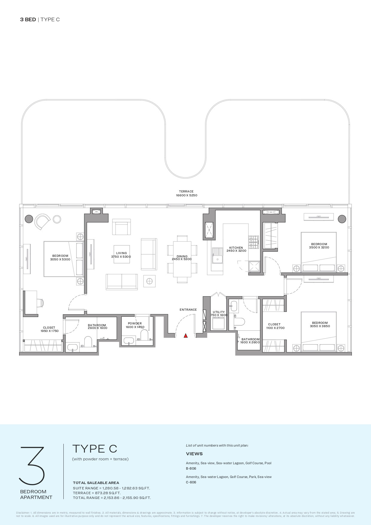 Sobha Coraline Beach Residences floor plan 4