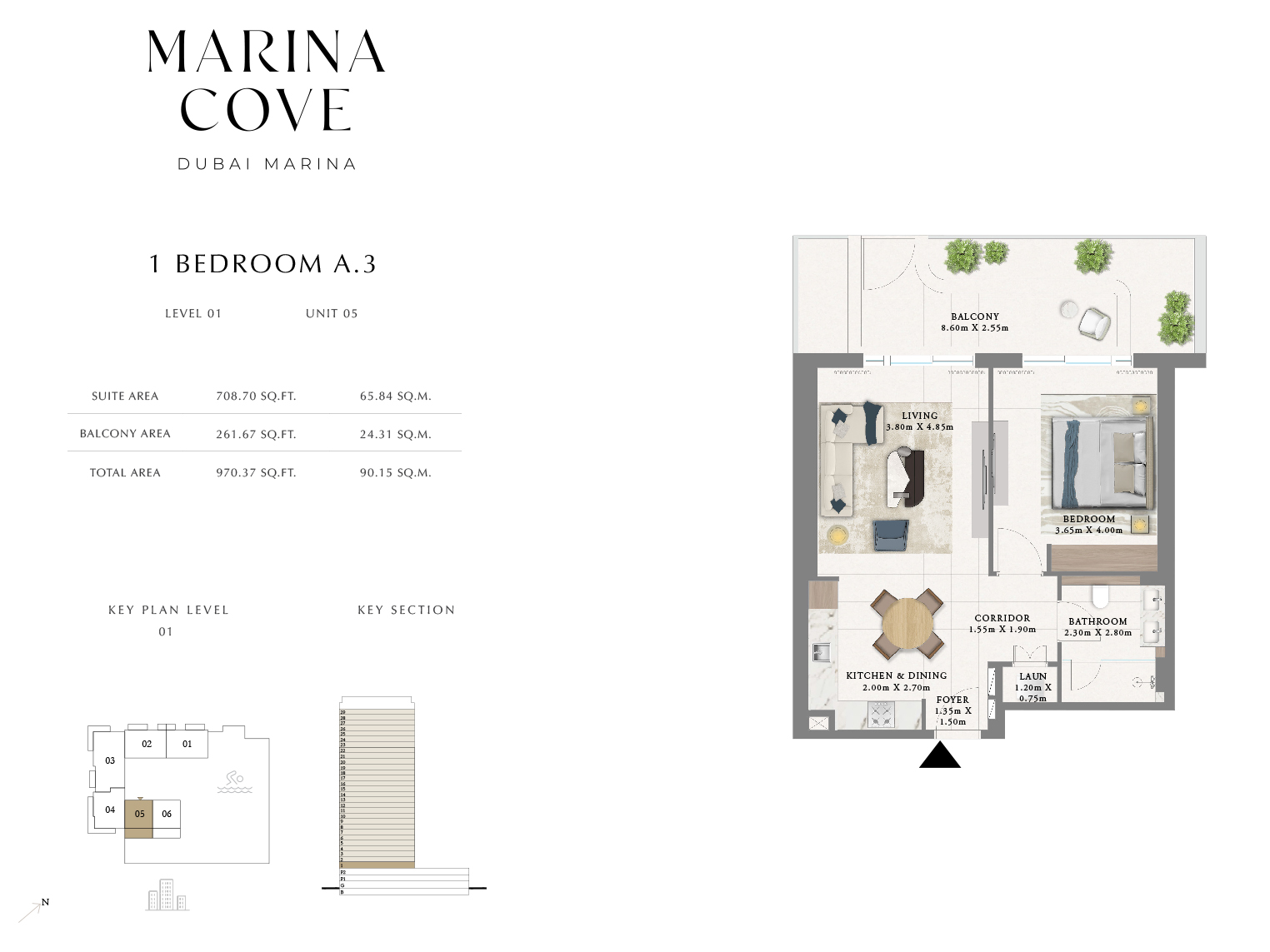 Emaar Marina Cove floor plan 1