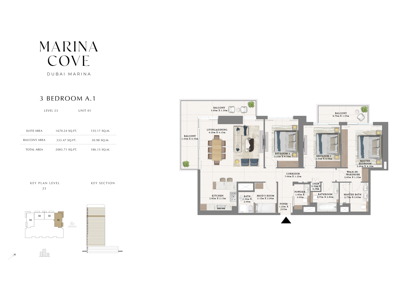 Emaar Marina Cove floor plan 3