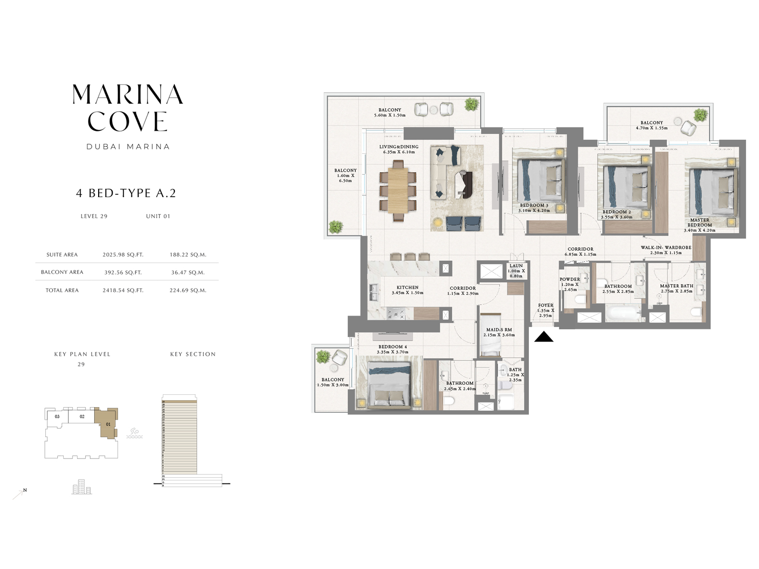 Emaar Marina Cove floor plan 4