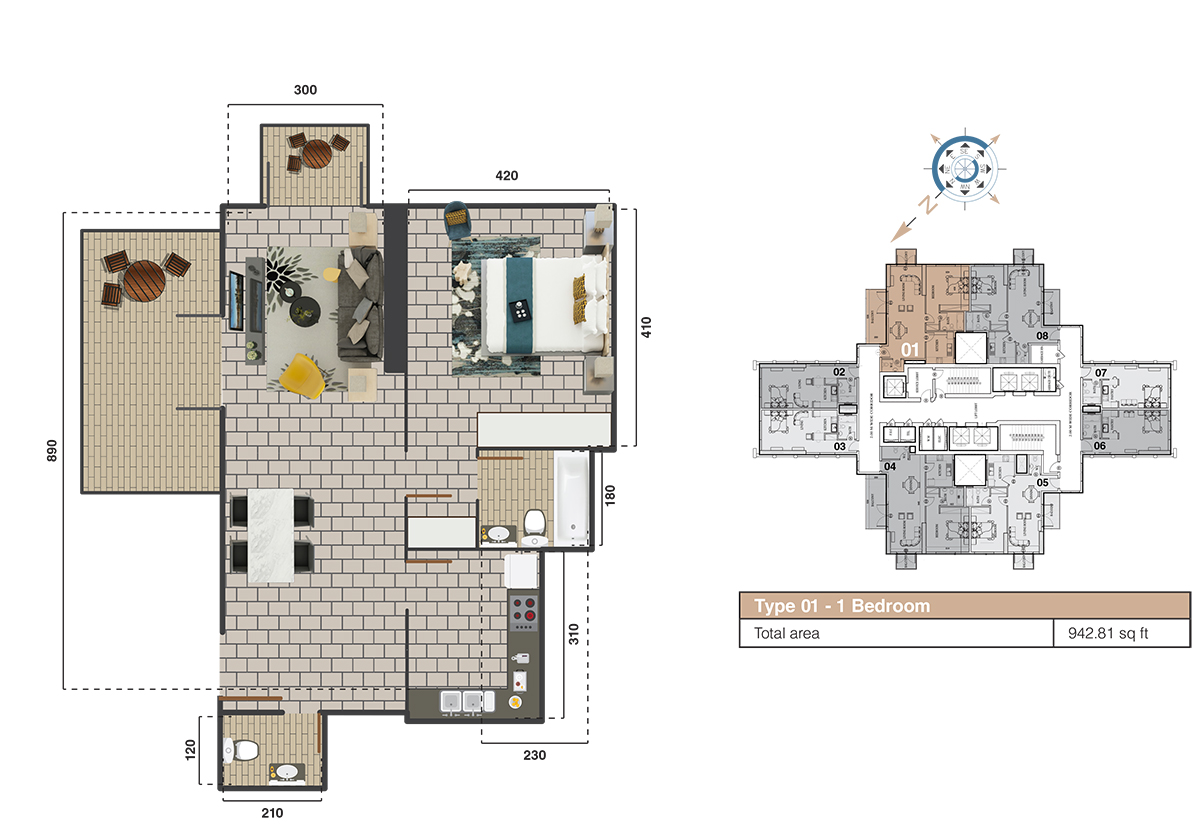 The Square Tower floor plan 2