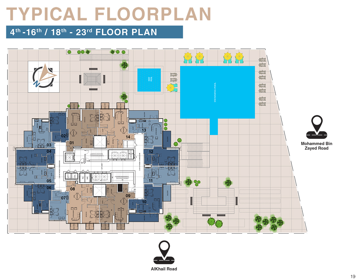 The Square Tower floor plan 3