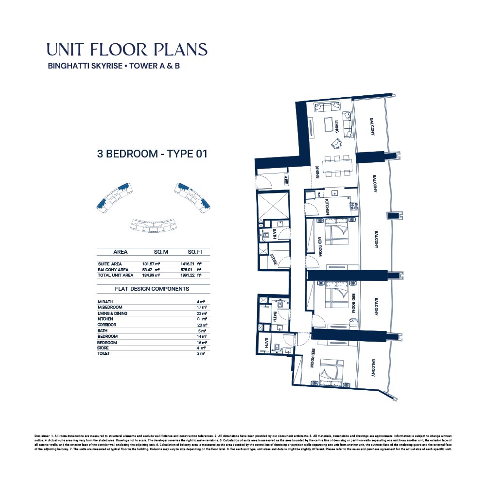 Binghatti Skyrise floor plan 5