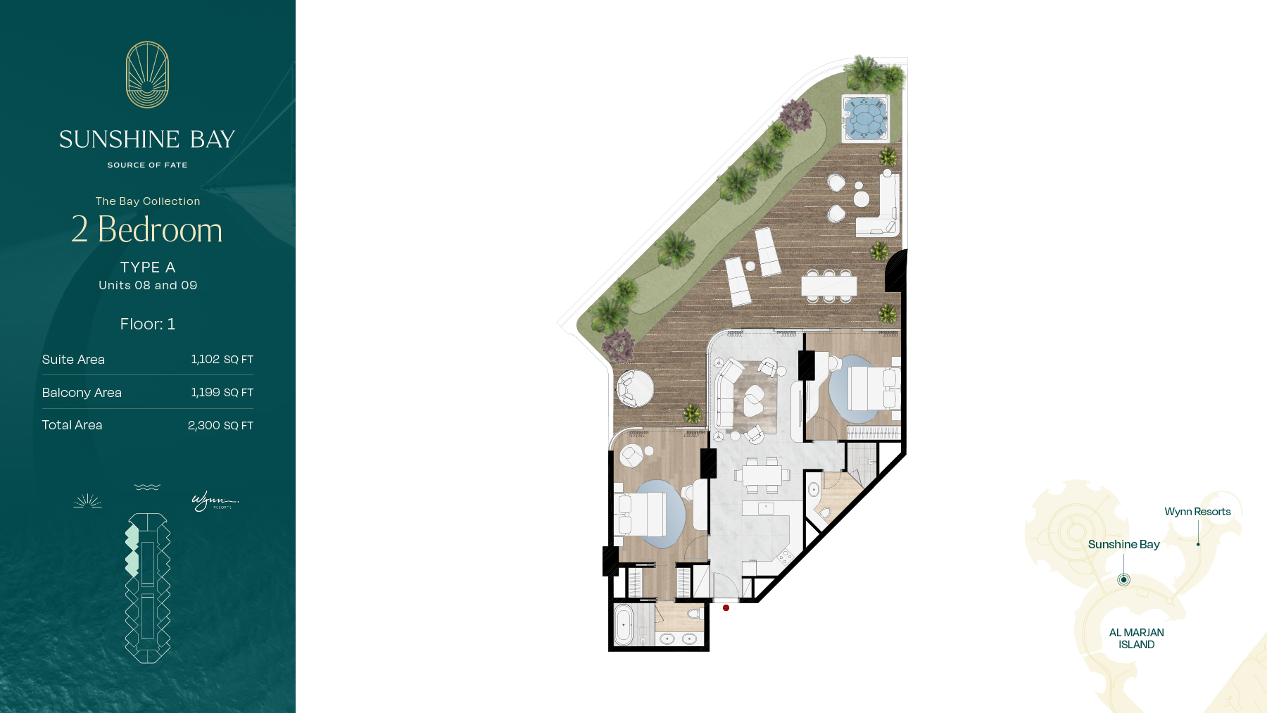 Sunshine Bay at Al Marjan floor plan 3
