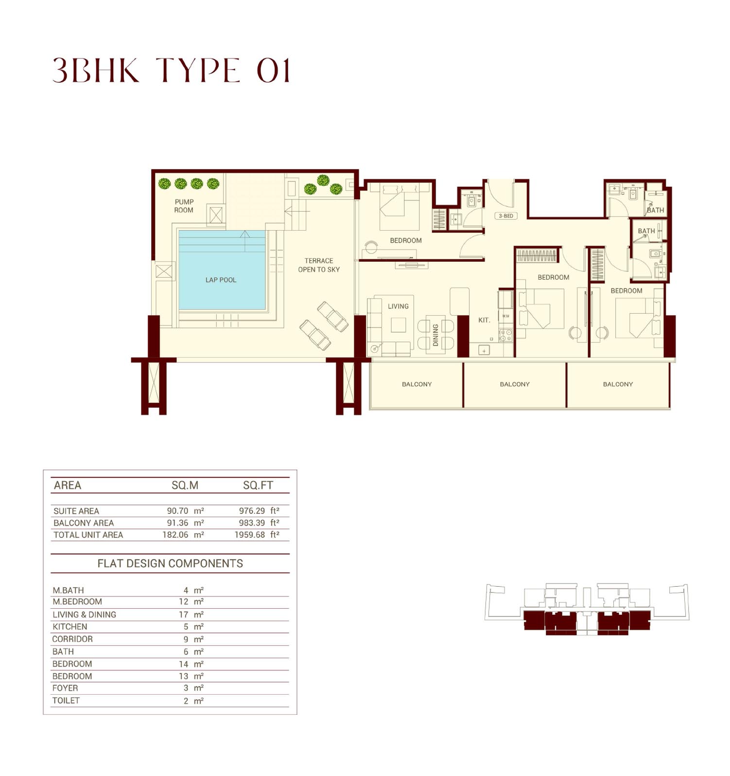 Binghatti Ruby at JVC floor plan 5