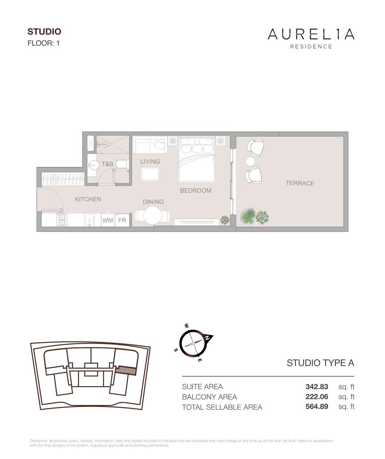 Aurelia Residence at Dubai Sports City floor plan 1