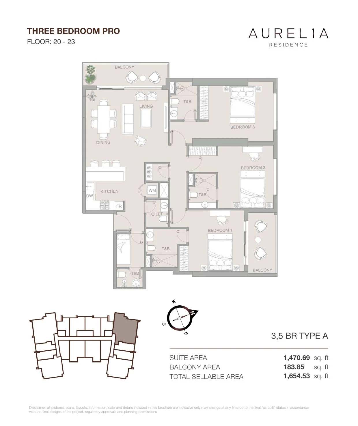Aurelia Residence at Dubai Sports City floor plan 5