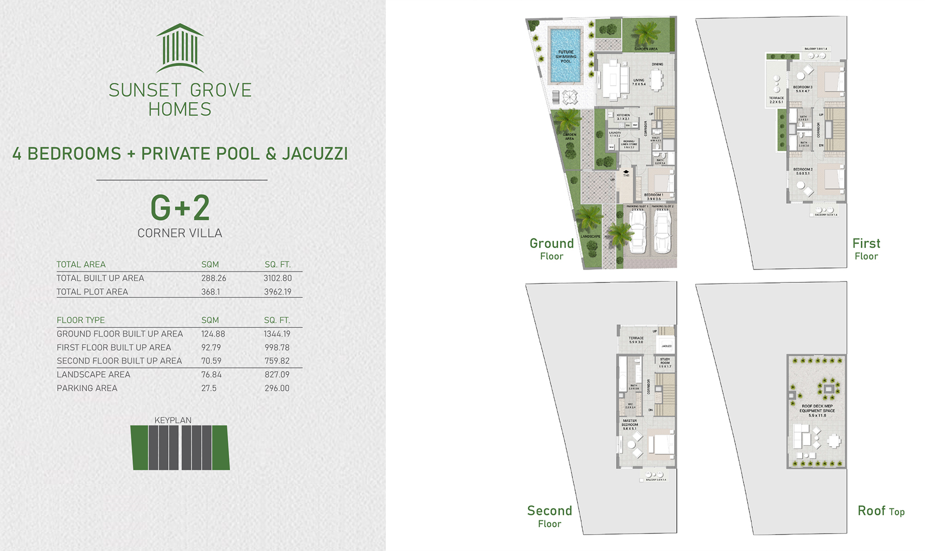 Sunset Grove Homes at JVC floor plan 1