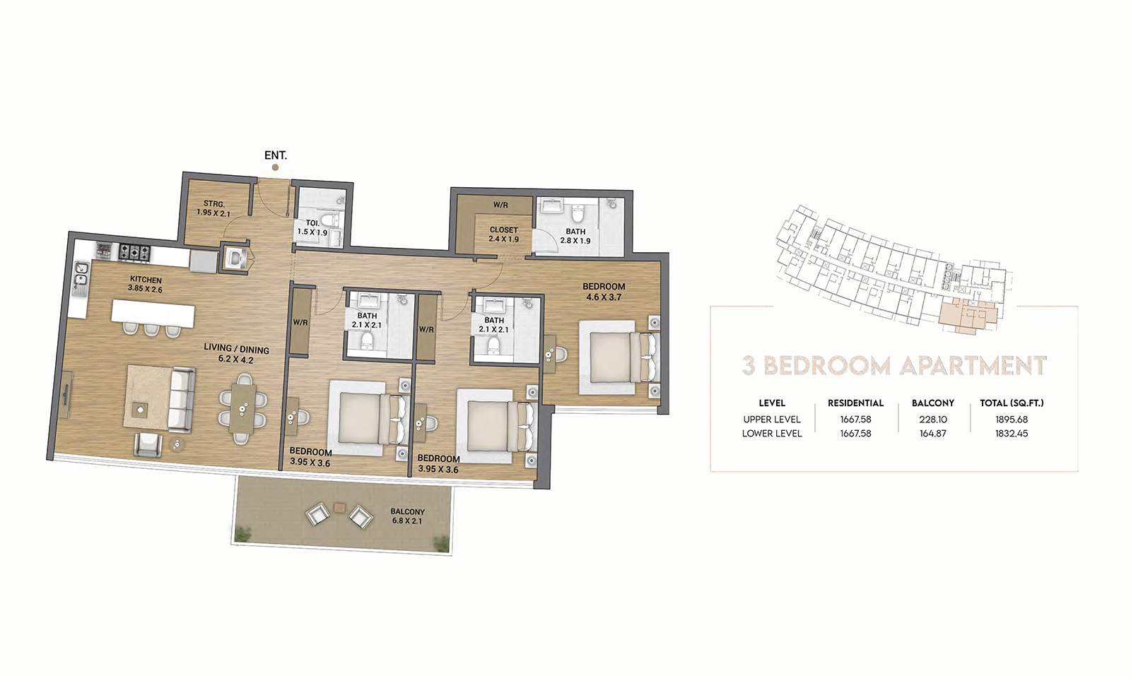 Ocean Tower at Dubai Islands floor plan 3