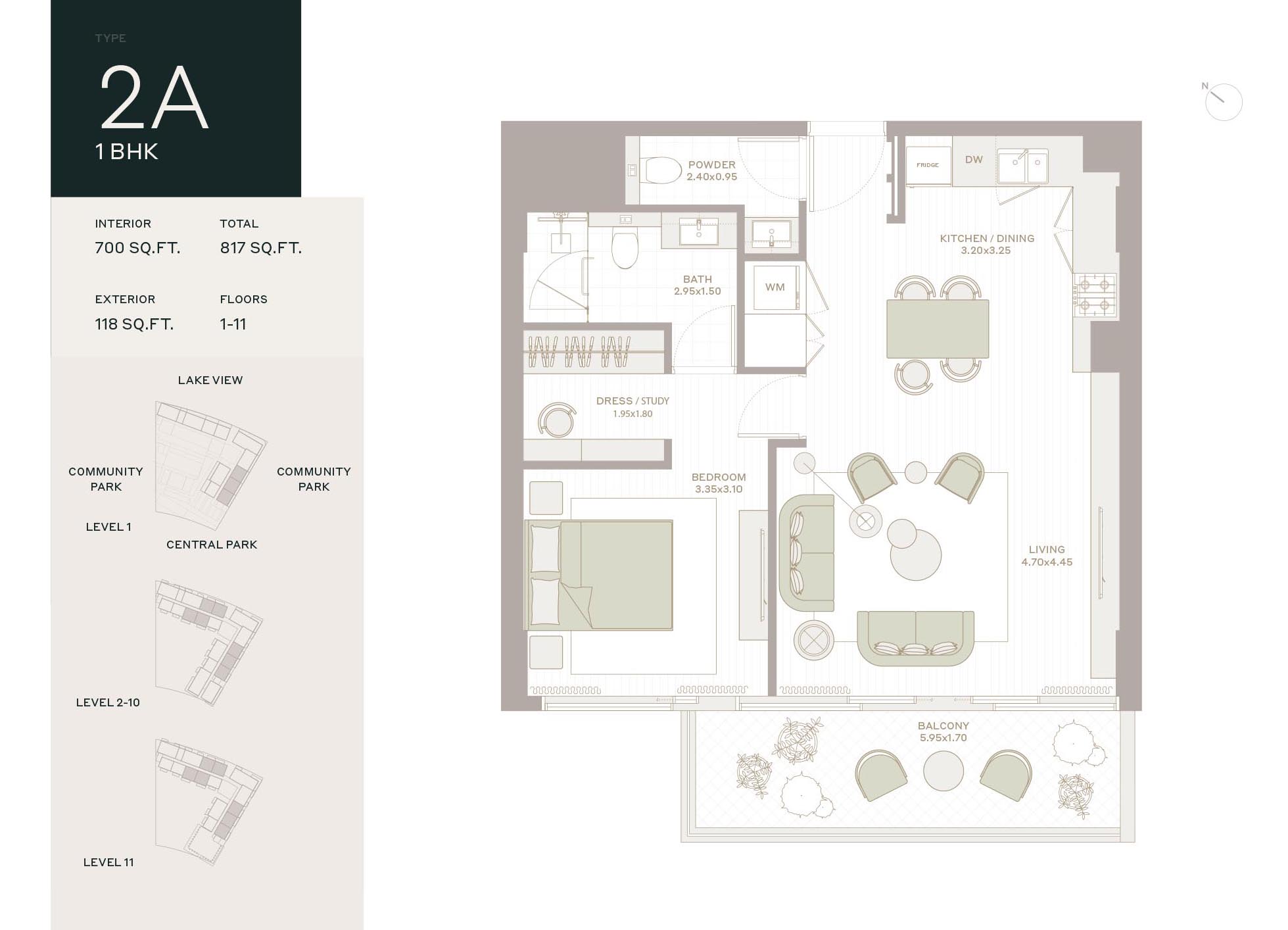 Ember Park Five by Deyaar floor plan 2