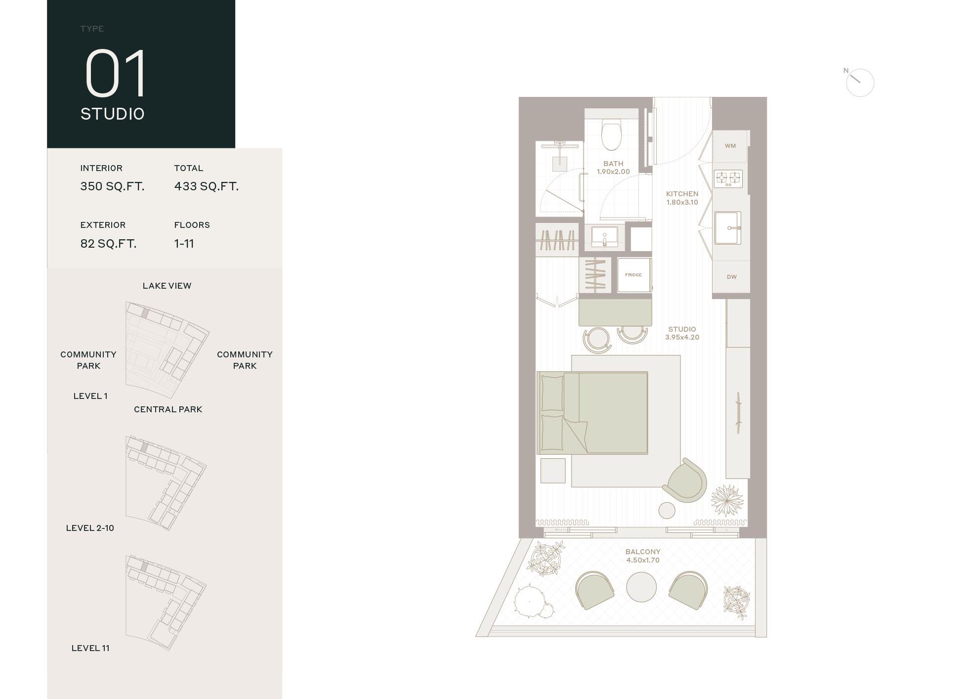 Ember Park Five by Deyaar floor plan 1