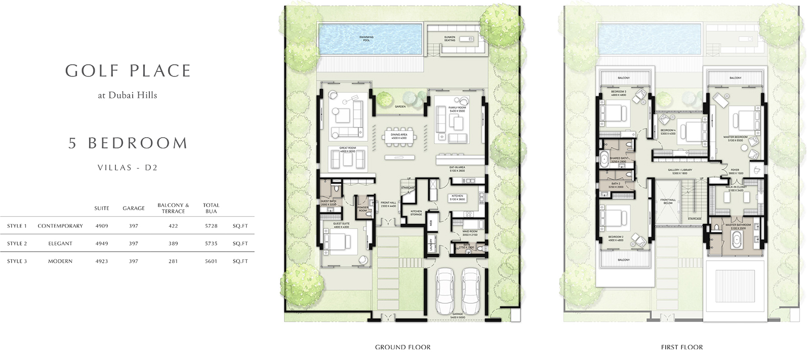 Golf Place Villas floor plan 2