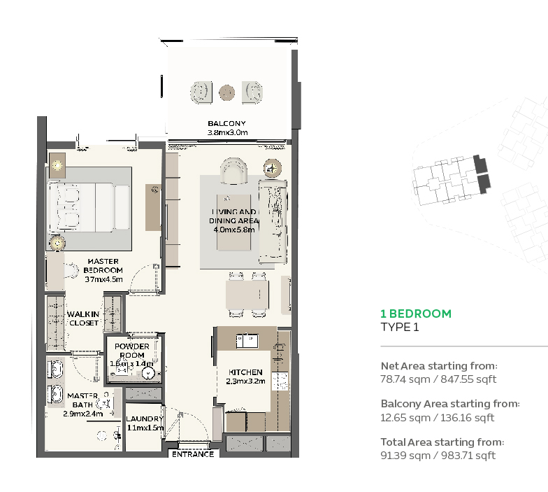 Sidr Residences at Expo City floor plan 1