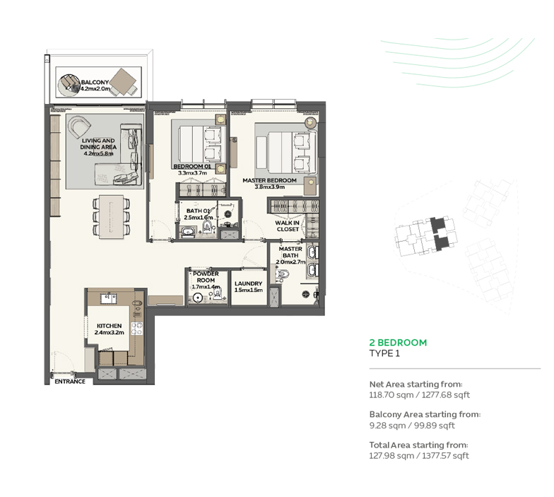 Sidr Residences at Expo City floor plan 3