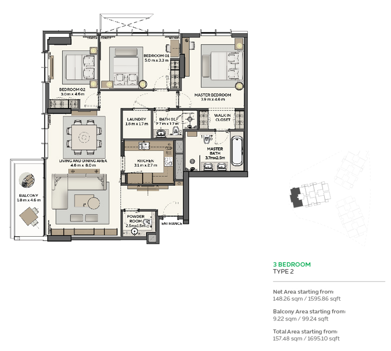 Sidr Residences at Expo City floor plan 4