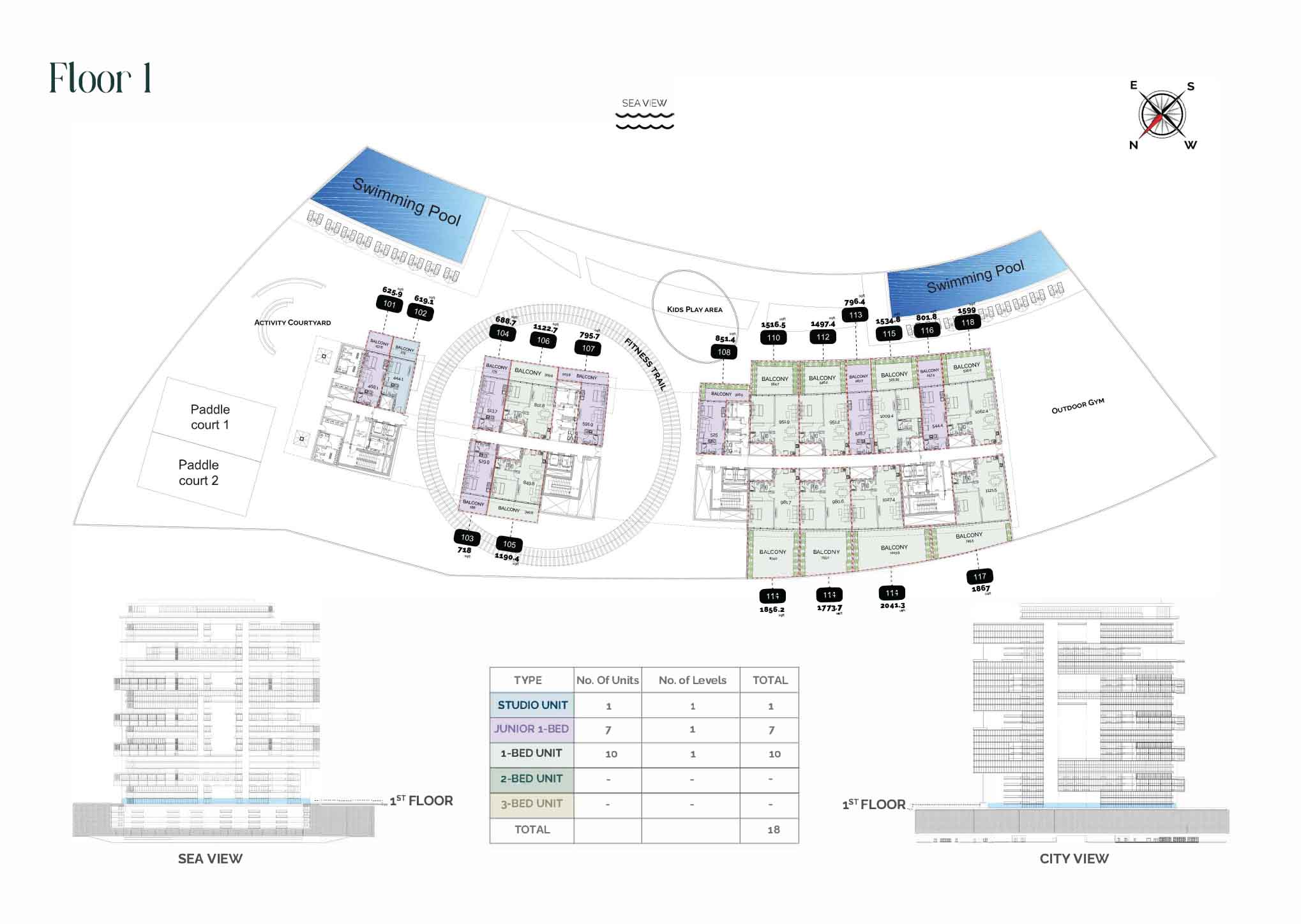 Radiant Marina Towers at Al Reem floor plan 2