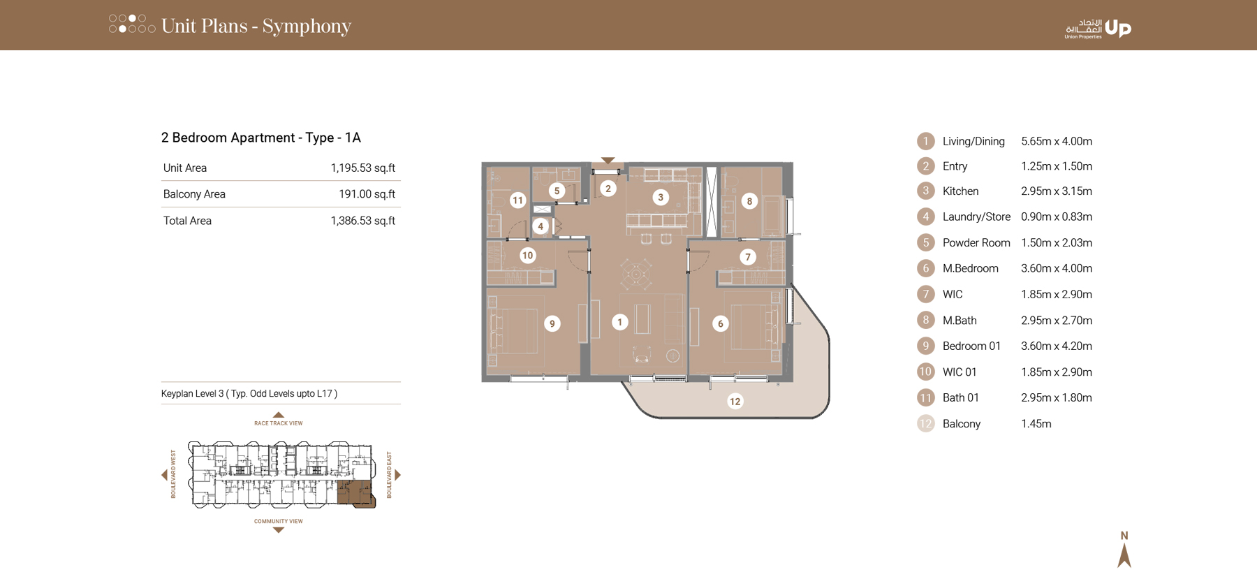 Takaya Symphony at Motor City floor plan 4