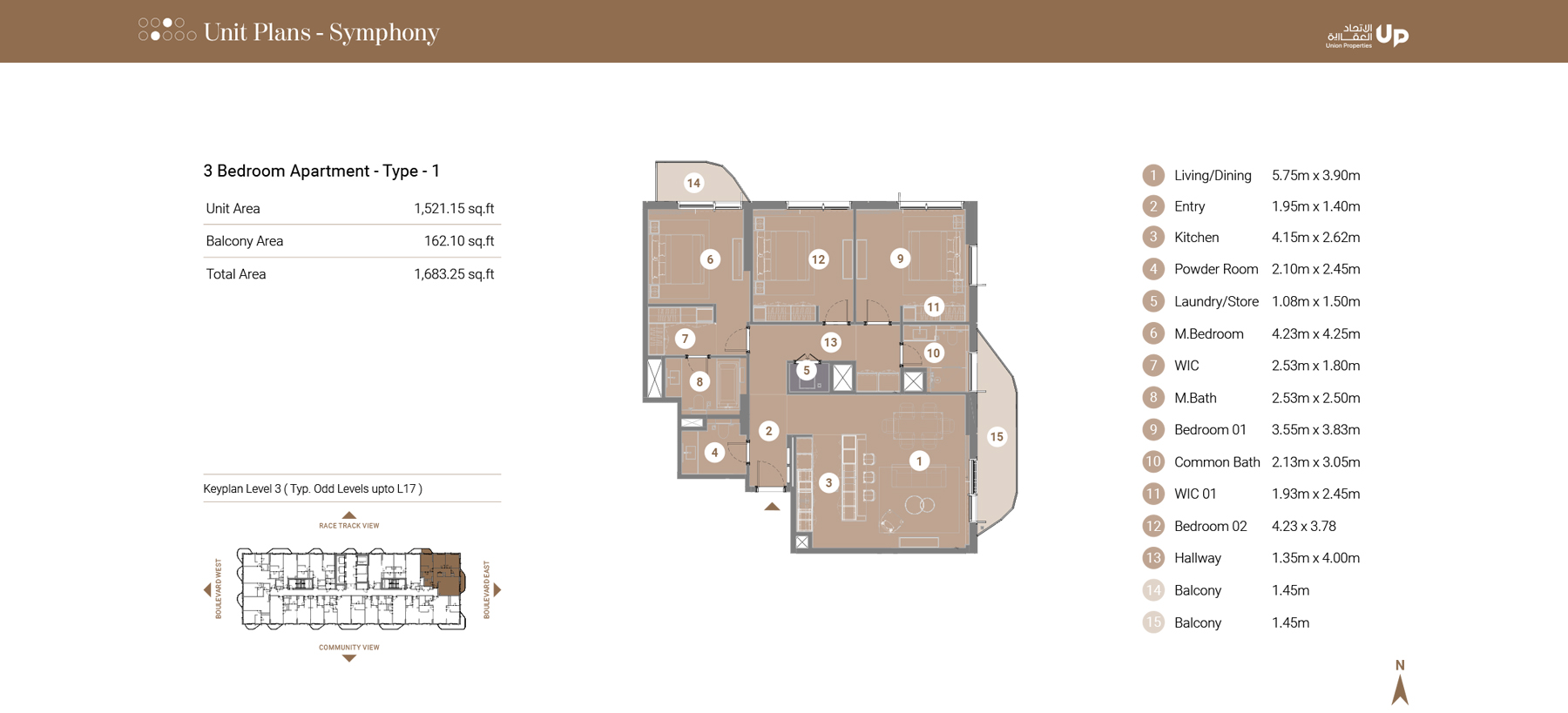 Takaya Symphony at Motor City floor plan 5