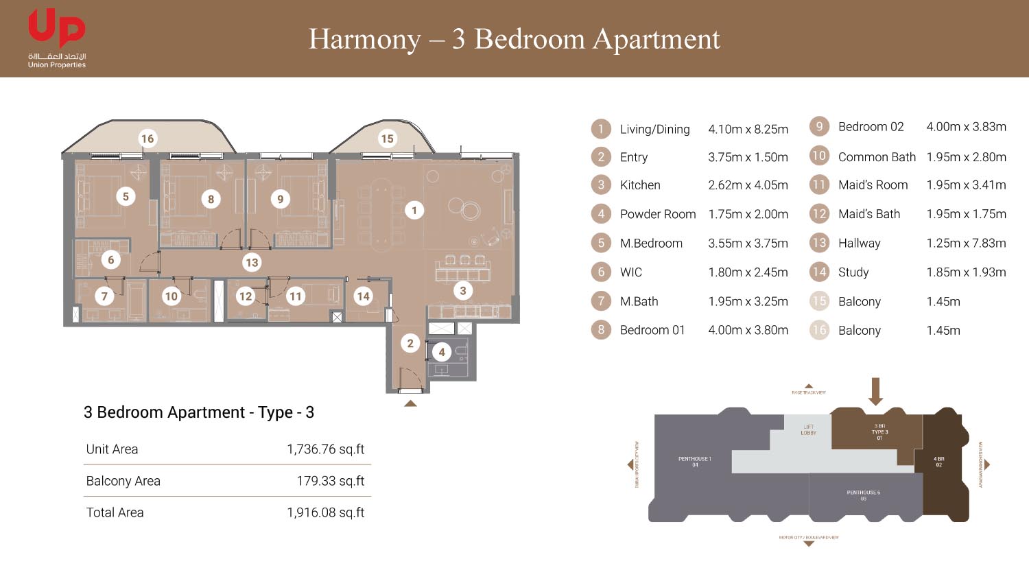 Takaya Harmony at Motor City floor plan 3