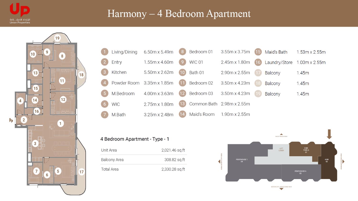 Takaya Harmony at Motor City floor plan 4