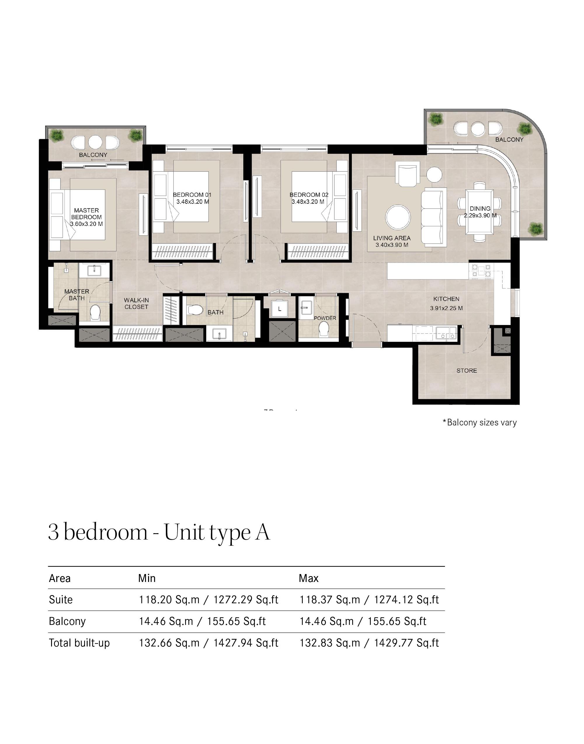 The Baltimore at Town Square floor plan 3