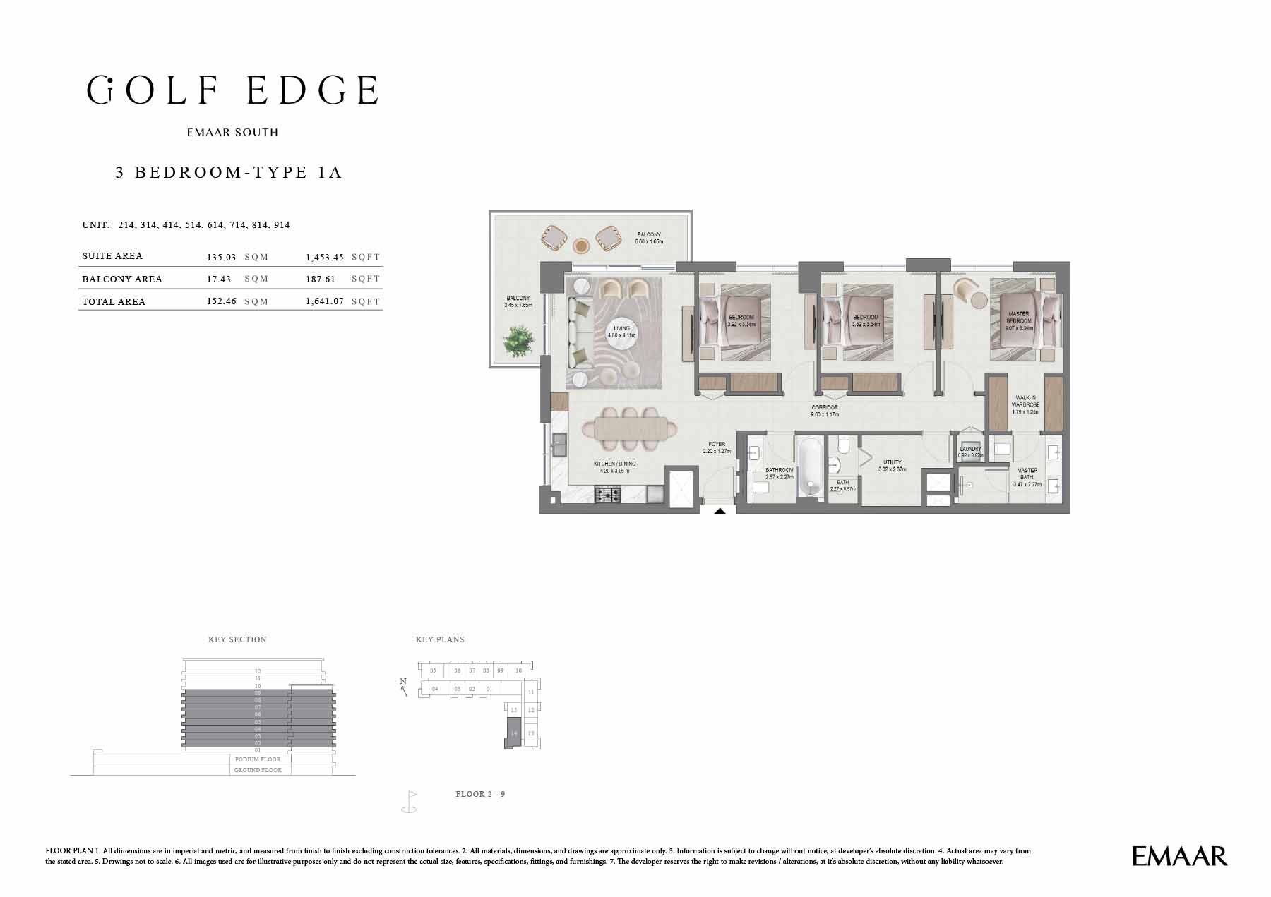 Golf Edge at Emaar South floor plan 3