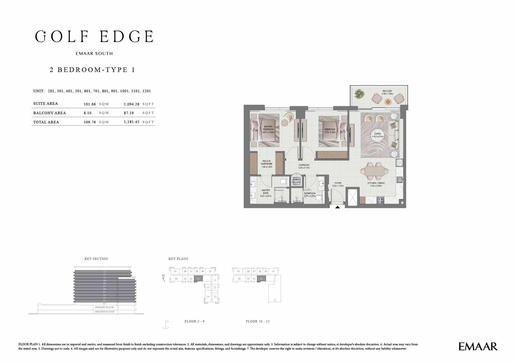 Golf Edge at Emaar South floor plan 2