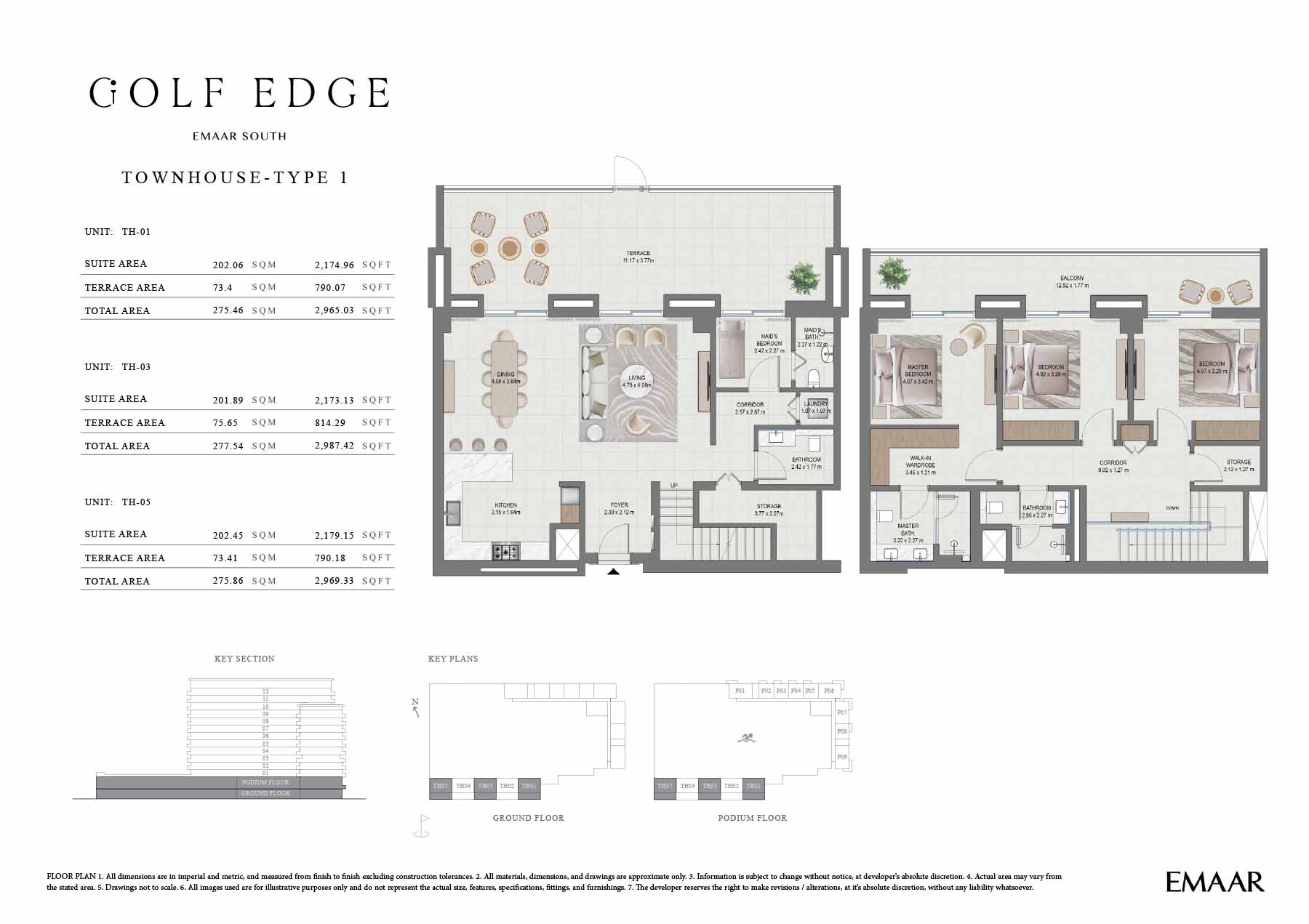 Golf Edge at Emaar South floor plan 4