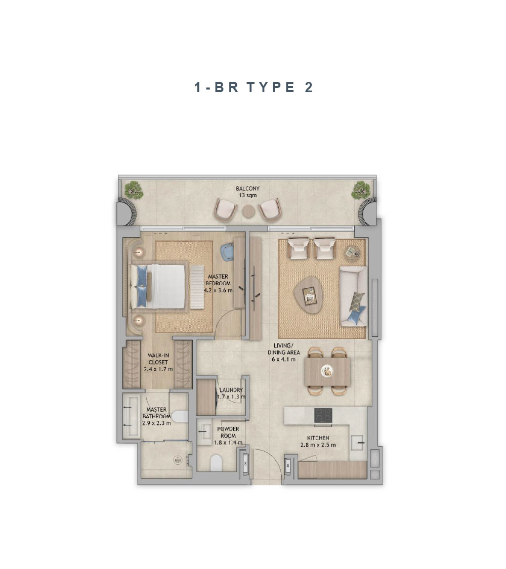 Mamsha Palm at Saadiyat Island floor plan 1