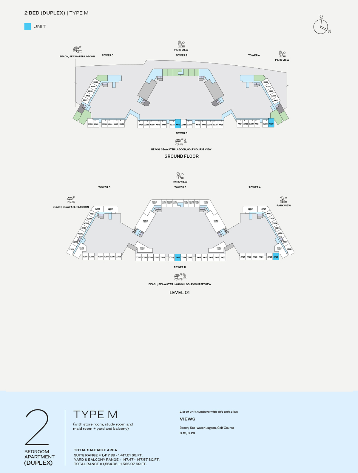 Sobha Aquamarine Beach Residences floor plan 4