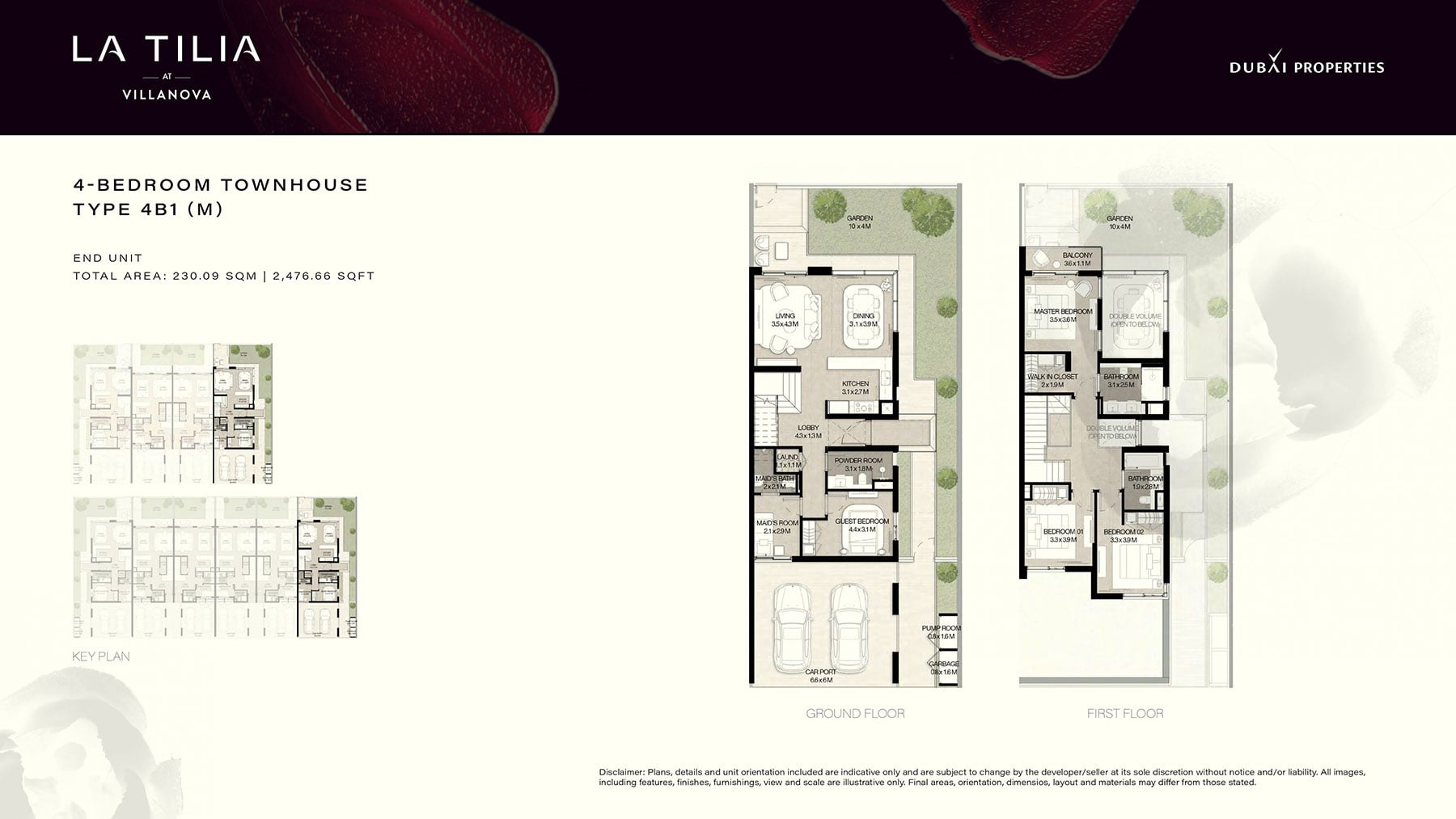 La Tilia at Villanova floor plan 2